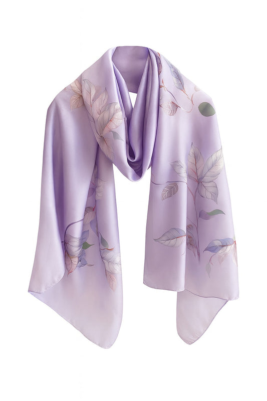 Botanical Satin Silk Hijab Collection – Lightweight, Elegant & Breathable