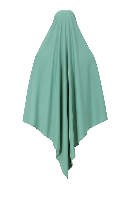 Flowy Straight Cut Khimar Hijab – Full Coverage | Lightweight Chiffon