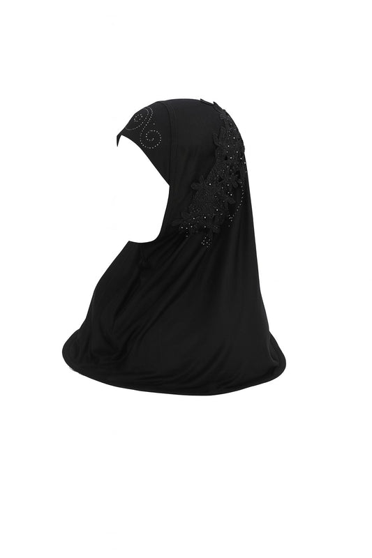 https://www.amodeyah.com/cdn/shop/files/Black Embellished Lace Instant Hijab for Kids.jpg