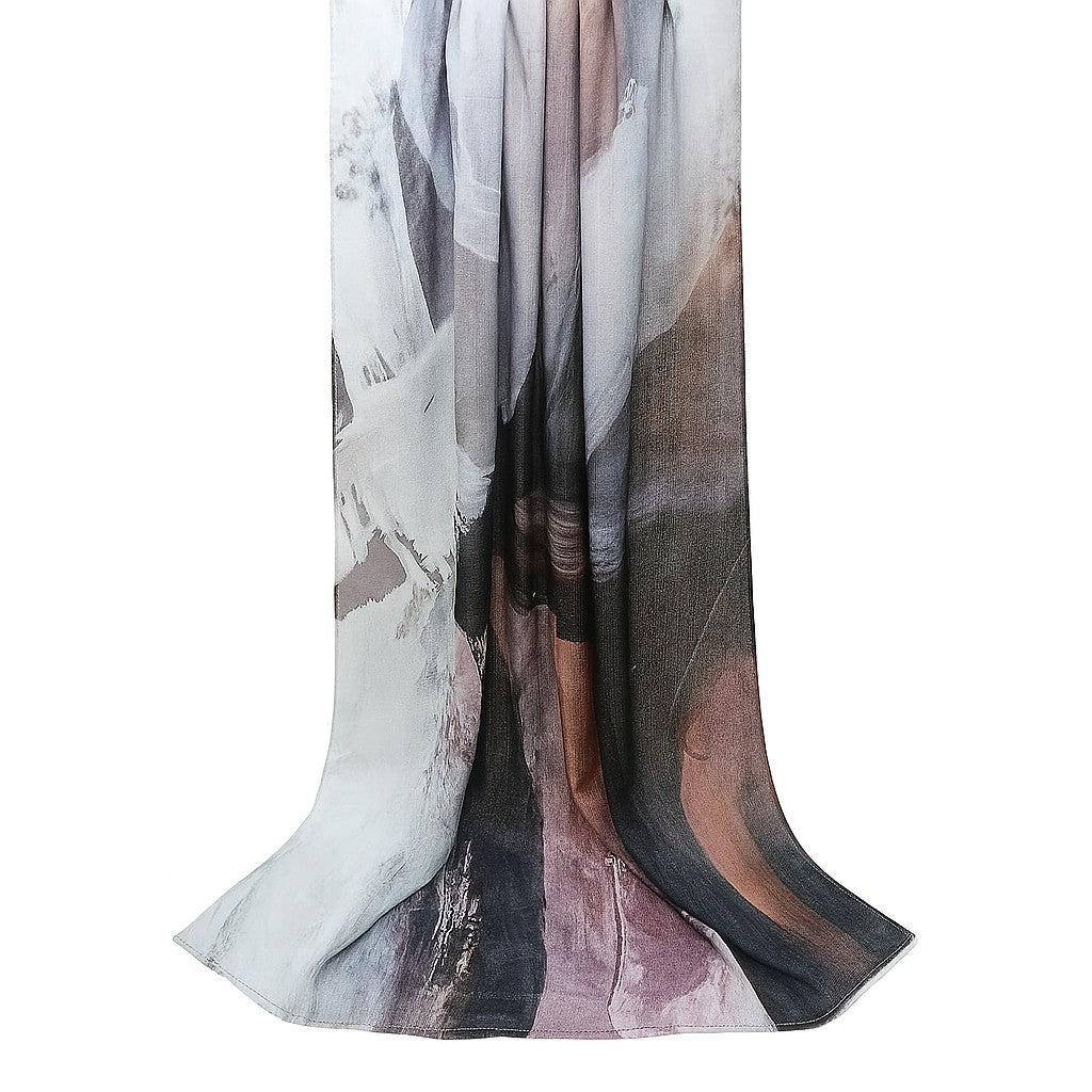 Amodeyah Cotton Modal Hijab – Lightweight, Breathable & Gradient Design (Multiple Colors)