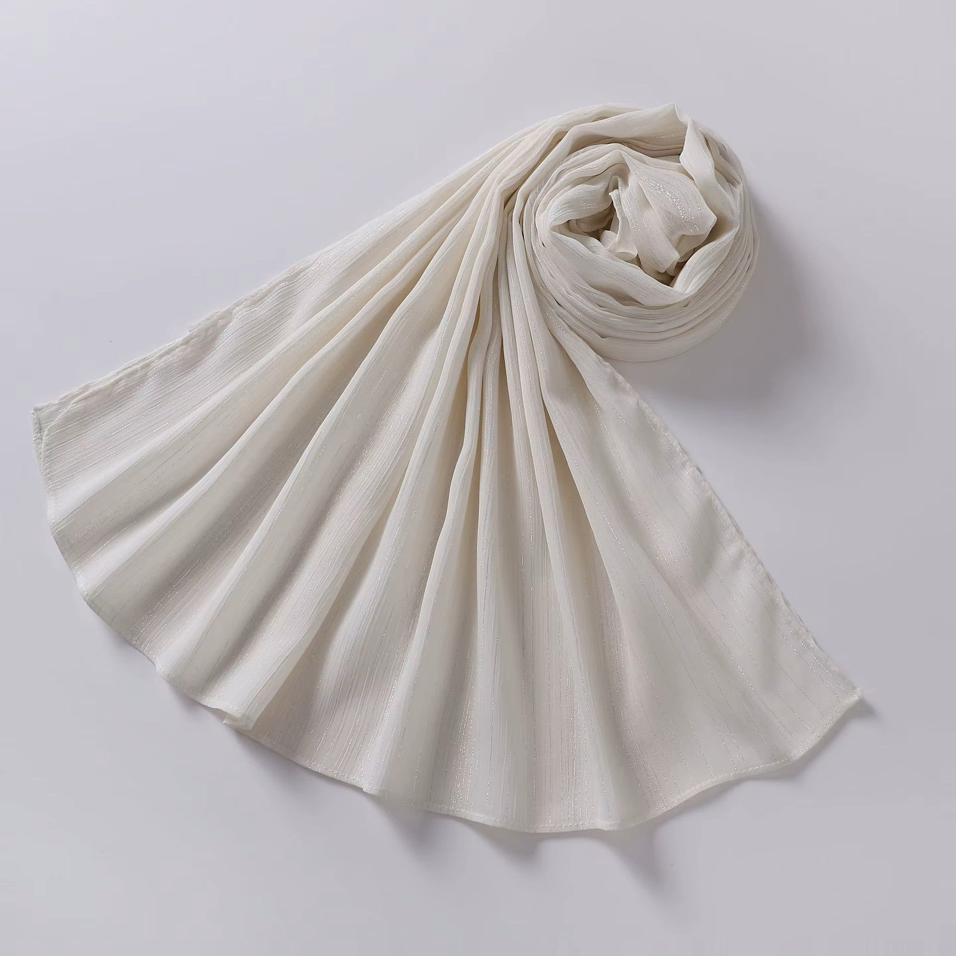 https://www.amodeyah.com/cdn/shop/files/Cream White Crinkle Shimmer Chiffon Hijab – Lightweight, Elegant & Breathable.jpg