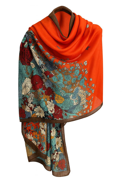 https://www.amodeyah.com/cdn/shop/files/Floral Print Hijab – Orange | Cotton- Linen-Mix Scarf-1.jpg