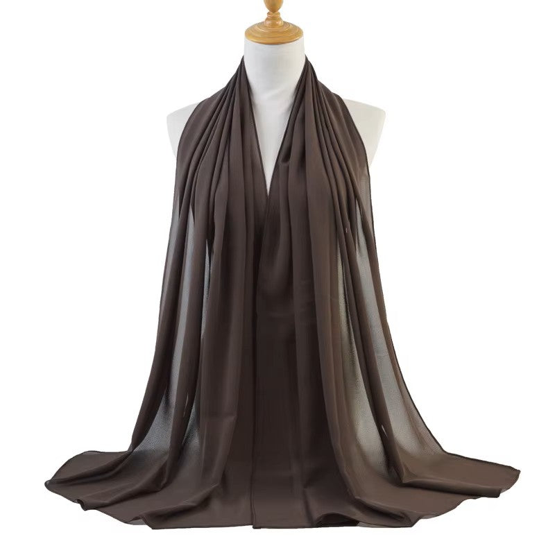Everyday Essential Plain Chiffon Hijab – Lightweight, Flowing & Elegant