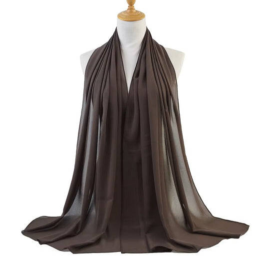 Everyday Essential Plain Chiffon Hijab – Lightweight, Flowing & Elegant