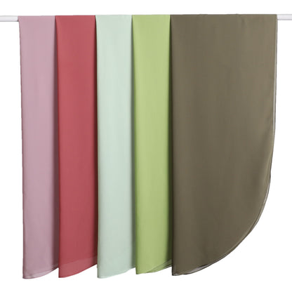 Round Cut Elegance Collection – Chiffon Hijabs in Pastels & Earthy Tones | Lightweight, Breathable Wrap