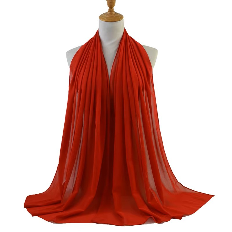 Everyday Essential Plain Chiffon Hijab – Lightweight, Flowing & Elegant