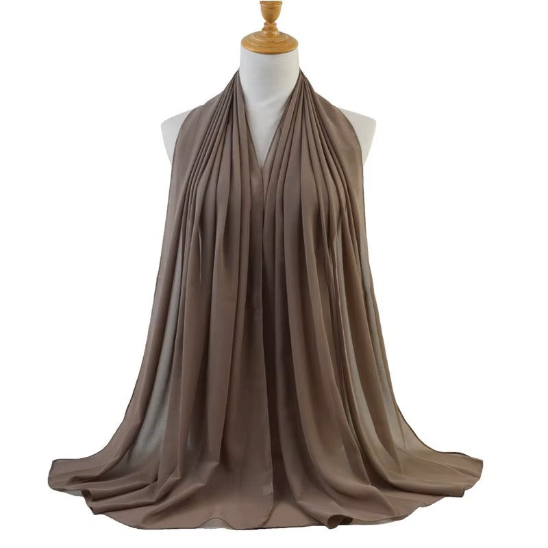 Everyday Essential Plain Chiffon Hijab – Lightweight, Flowing & Elegant