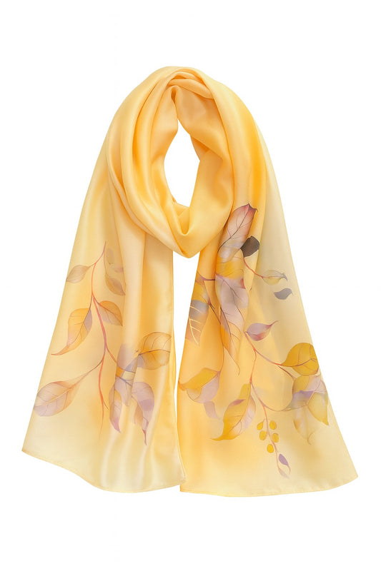 Botanical Satin Silk Hijab Collection – Lightweight, Elegant & Breathable