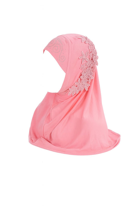 https://www.amodeyah.com/cdn/shop/files/Pink Embellished Lace Instant Hijab for Kids.jpg