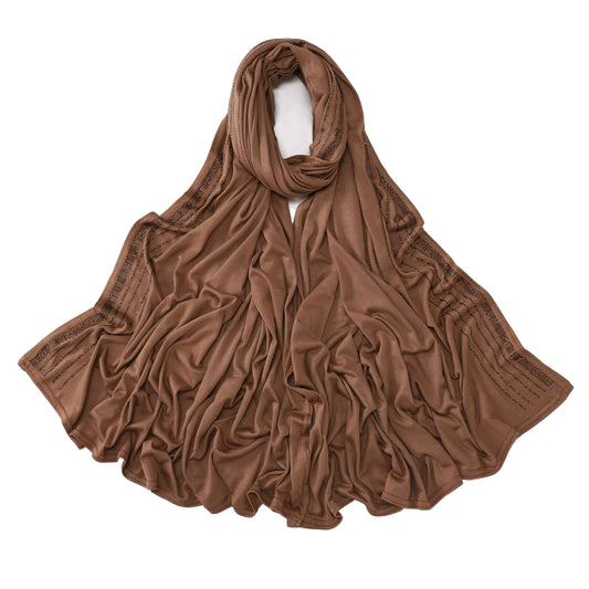 https://www.amodeyah.com/cdn/shop/files/Rich Cocoa Premium Embellished Jersey Hijab – Amodeyah.jpg